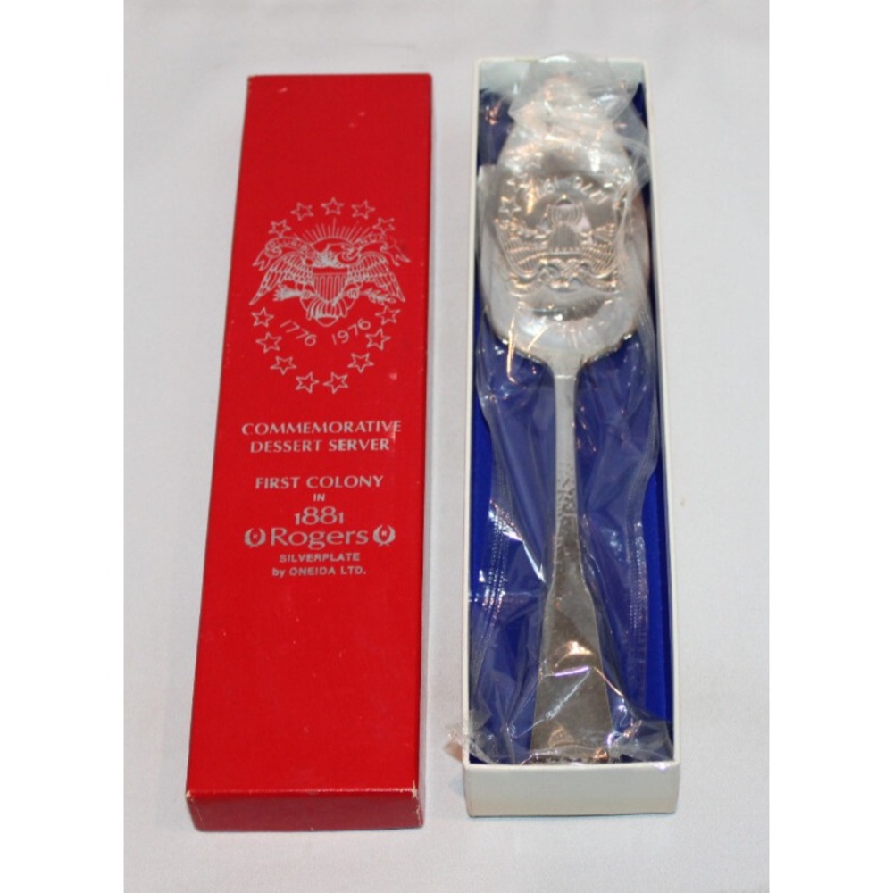 Oneida First Colony 1881 Rogers Silverplate Commemorative Dessert Server Sealed